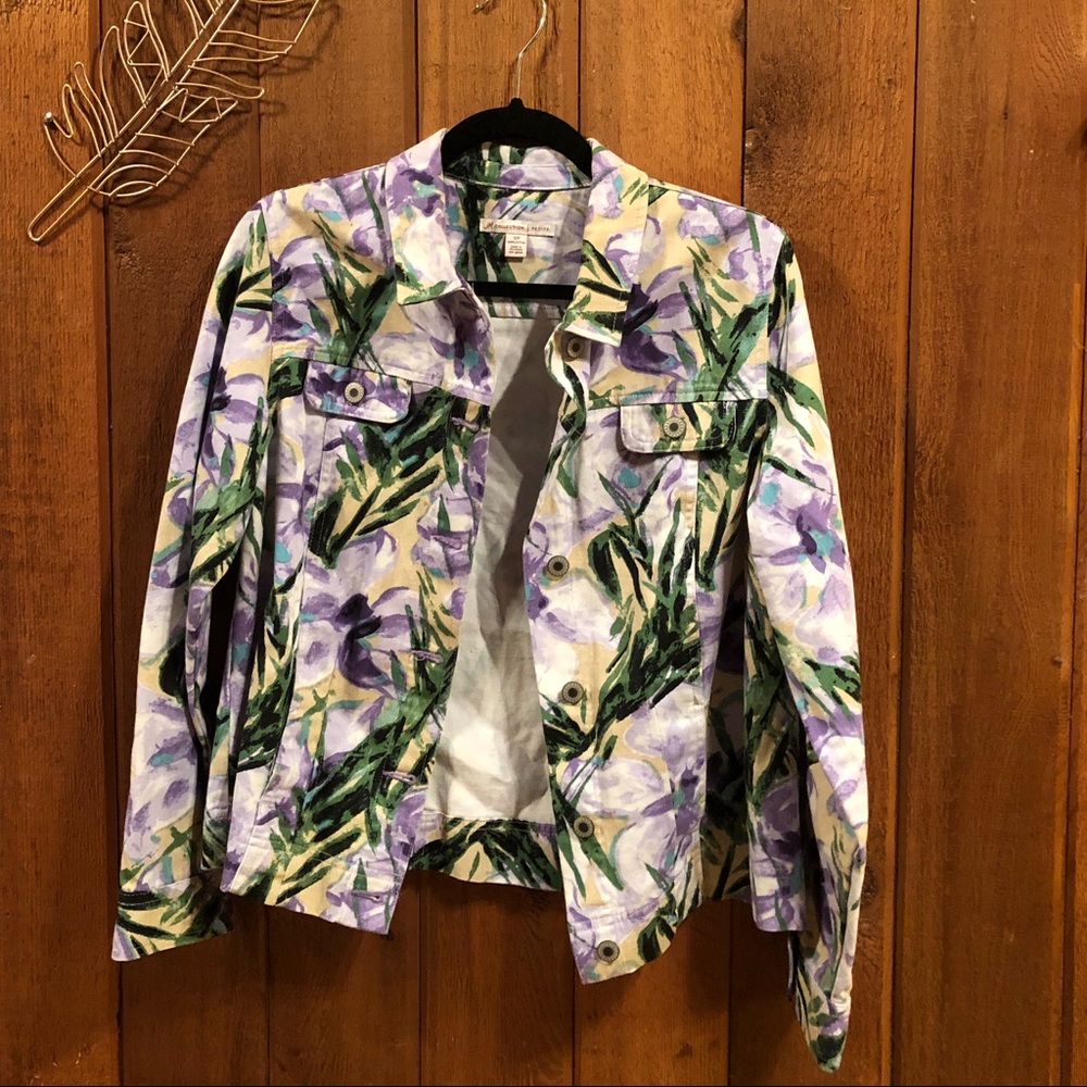 Floral Denim Jacket